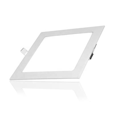 China Desk LED Recessed Slim Light 18W LED Panel Lamp Square With Fixture Kit 8 Inch Ultra Thin Non-Dimmable Driver For Home Office for sale