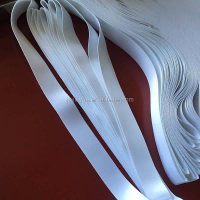 China Heat Printing Soft Blank White Polyester Lanyards For Printing for sale