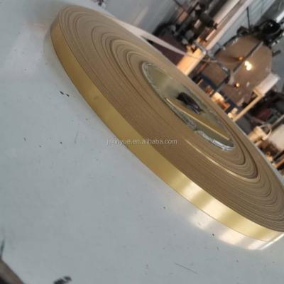 China China manufacturer flexible PVC flexible ABS edgebanding gold color for sale