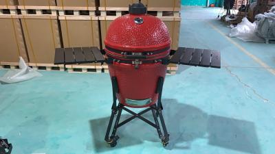 中国 ピザ木炭Kamadoの陶磁器グリルのタケ棚およびハンドル 販売のため