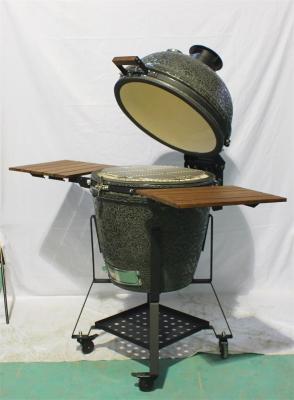 China Schwarze 54.6cm 21,5 Zoll-keramisches Holzkohle GRILL Roheisen-Gitter zu verkaufen