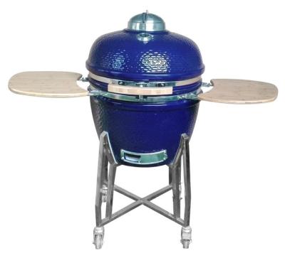 中国 61cmの青い木炭24のインチのKamadoのグリルのタケ棚およびハンドル 販売のため