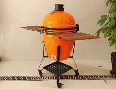 China 21,5 Zoll SGS-Holzkohle Kamado-Grill, orange keramischer Raucher-Grill zu verkaufen