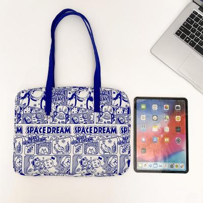 China Wholesale low price protection host anime cartoon doodle high quality premium canvas laptop bag for sale