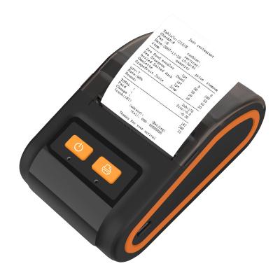 China 2022 Orange 58mm Mini Portable Black and White IOS Mobile Android Thermal Ticket Receipt Printer with SDK for sale