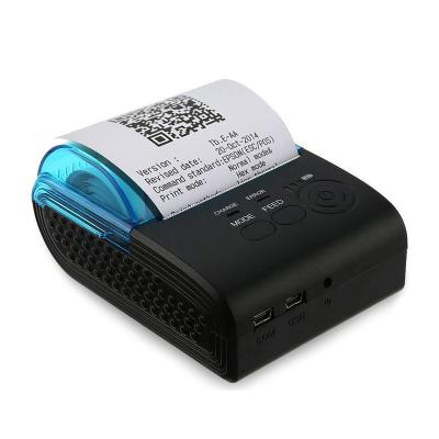 China Black And White Tooth 58mm Mini Portable Handheld Mobile Blue Thermal Receipt Printer For Retail System for sale