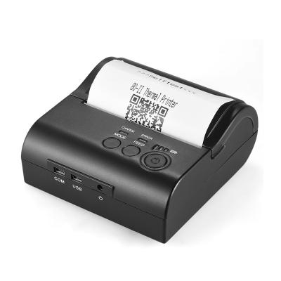 China Factory sale hot black and white mobile portable wireless receipt 80mm BT USB thermal ticket printer for sale