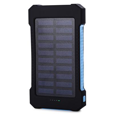 China Ultra Thin High Capacity Solar Power Bank 10000mah, Outdoor Portable Solar Charger for All Phone with LED and Compass for sale