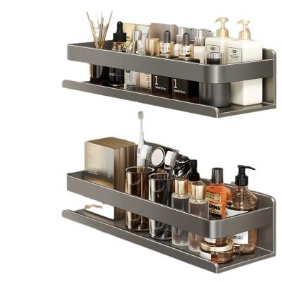 China Wall Mounted Type Metal Shower Shelf Caddy Hanging Bathroom Accessories Organizer Rack Shelves Bathroom Shelf Corner Shower Caddy without Drilling for sale