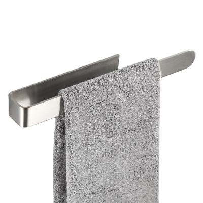 China Modern self adhesive towel bar no drilling towel rail 304 stainless steel towel holder for sale