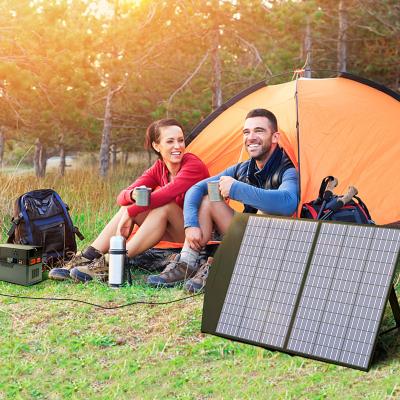 China Portable Monocrystalline Silicon Backup Generator Energy System Power Bank Station Folding Solar Panel For Home Use for sale