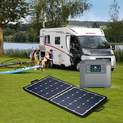 China Type C 1000W 1500W Generator Power Station Battery Portable Solar Generator with Solar Panel for Camping for sale