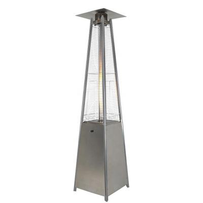 China Stocked Cheap Price Stainless Steel Pyramid Deck Gas Flame Patio Heater Outdoor Gas Patio Heater Cover for sale