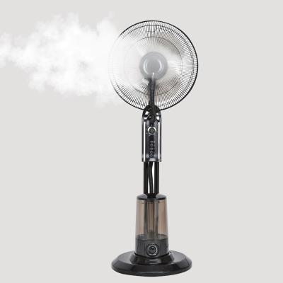 China Hotel Mechanical Portable Water Mist Fan Humidifier Mist Fan Mist Fan Pedestal Fan With Water Spray for sale