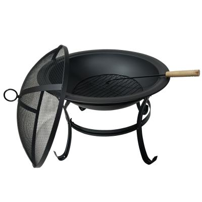 China Easily Assembled Fire Pits Wood Burning Garden Outdoor Cast Iron Smokeless Fire Pit Barbecue Camping Bowl for sale