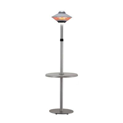 China 1500W Waterproof Carbon Fiber Infrared Electric Haeter Room Patio Heater Outdoor Stocked Lamp With Desk for sale