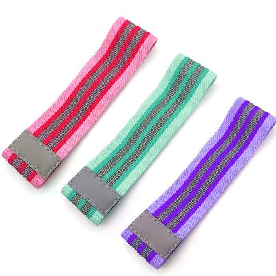 China Polyester+Latex Exercise Resistance Booty Bands Sports Gym Band Home Fitness Yoga Elastic Band for sale