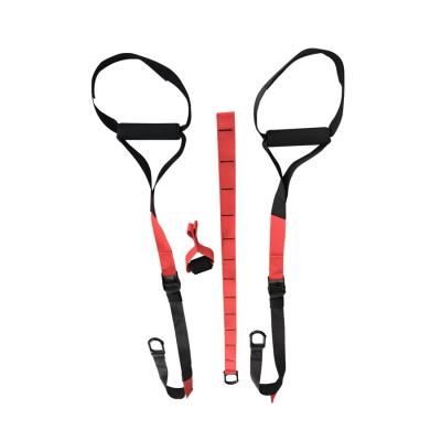 China Polyester+NBR+PP Gym Fitness Equipment Strength Arming Stringing Strap Fitness Exerciser Workout Suspension Trainer Rope Belt for sale