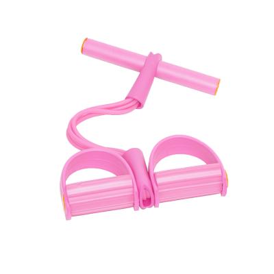 China TPR Home Fitness Women's Training Equipment Tension Device Spring Test Program Sit Ups Foot Pedal Pull Rope for sale