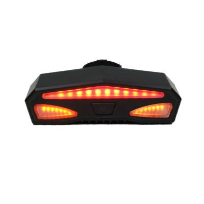 China Outdoor Riding Sports Cycling Scooter USB Remote Control Rechargeable Rainproof Ebike Motorcycle Bike Bicycle Led Rear Tail Light With Turn Signals for sale