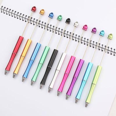 China Promotional Customizable Pen Handmade Diy New Gifts Craft Writing Tip Beaded Pen Beadable Pen Original Bead Pens DIY Tool Metal for sale