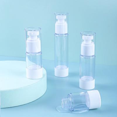 China Wholesale Custom Logo 15ml 30ml 50ml Cosmetic Plastic Pressure Packing Bottle Spray Bottle For Cosmetics Emulsion for sale