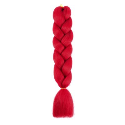 China Reusable Synthetic Elephant Braiding Hair 24 Inch 100G Braids Hair Extension Ombre Pure Colors High Temperature Fiber Extensions For Women for sale