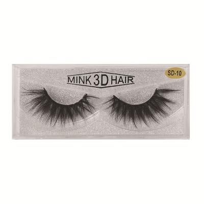 China Wholesale 1 Pairs 3D Faux Mink Lashes Fluffy Soft Wispy Long Curly Lashes Natural Soft False Eyelashes Lashes for sale