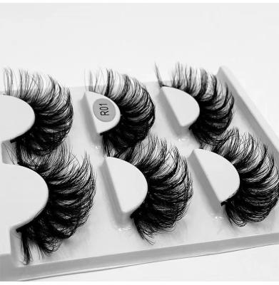 China 5D Volume Stable Dramatic Vegan Curl Dense Fluffy False Eye Mink Fake Eyelashes Curelty Free Lash Cat Eye Silk Cilias for sale