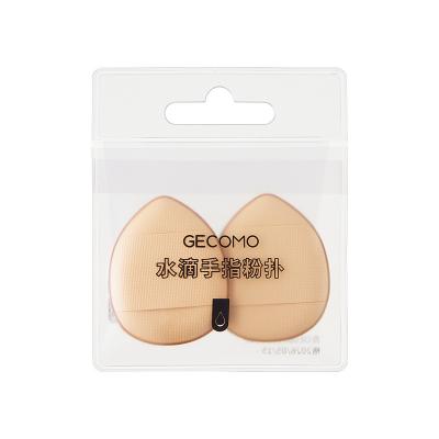 China Soft Puff Makeup Sponge 2PCS Mini Puff Finger Shape Air Cushion Facial Sponge Concealer Concealer Highlighter Bar Soft Puff for sale