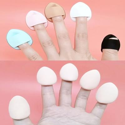 China Mini Cosmetic Puff Soft Non Latex Air Cushion Facial Sponge Finger Skin-friendly Makeup Wet & Dry Beauty Tool for Girl Women for sale