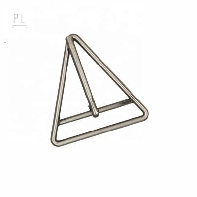 China 9146 ODM/OEM High Quality Metal Supports Triangle Pin Buckle 40mm Matt Silver Belt Buckle for sale