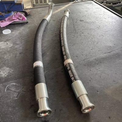 China No Oil Leakage SAE 1.1/2 Steel Four Ply Hydraulic Industrial Rubber Hose Assembly For Oil, Water And Gas for sale