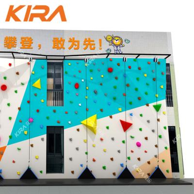 China Durable Indoor Climbing Artificial Wall Rock Kids Climbing Holds Wall for sale