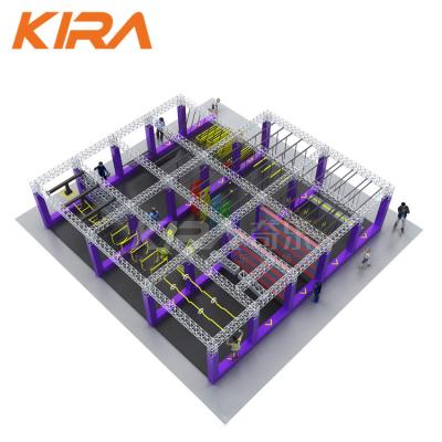 China With Large Protector Net Playground Ninja Obstacle Course For Kids Indoor Ninja Course Warrior Obstacle for sale