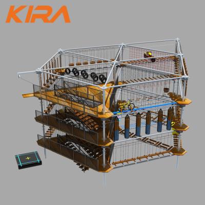 China Customized Outdoor Adventure Amusement Playground Obstacle Course Adventure Rope Course Shape China Manufacturer for sale