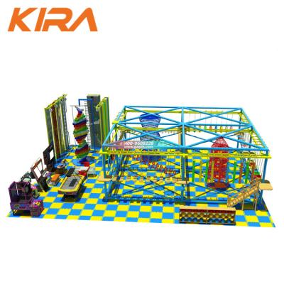 China Customized Indoor Adventure Ropes Hunt Challenge Adventure Rope Course Tower for Kids and Adults for sale