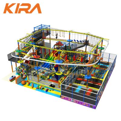 China Indoor Soft Playground Equipment Indoor Ropes Chase Challenge Kids Hazard Park Rope Climbing Course For Kids for sale