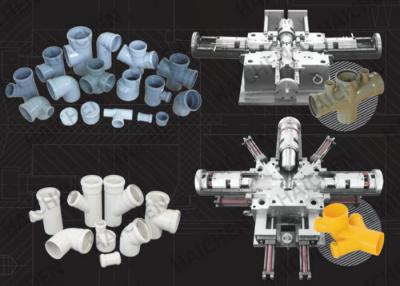 China Molde do encaixe de tubulação do aparelho electrodoméstico dos PP da eficiência elevada com aço P20 à venda