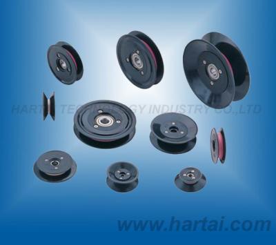 China Sell Flanged wire guide pulleys,wire rollers,pulley guides for cabe making machine  for sale