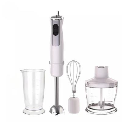 China OEM Multifunctional Family Kitchen 4 in 1 Stainless Steel White Kitchen Blender Manual Stick Immersion Blender for sale