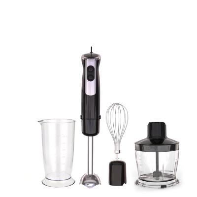 China Multifunctional Black 4 in 1 Set Electric LED Immersion Stick Blender Food Blender Stick Hand Blender for sale