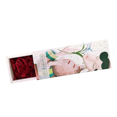 China Recyclable Custom Product Premium White Card 400g Hand Cream Box Paper Cosmetic Packaging With Drawer for sale