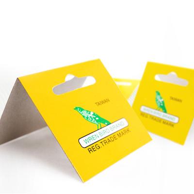 China Custom Duplex Barding Business Full Color Folding Paper Card For Clothing for sale