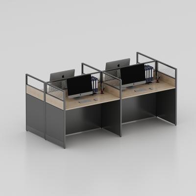 China Commercial Modern Furniture MIGE 4 Person Office Workstation Partitions Cubicle Desk for sale