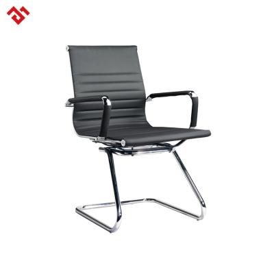 China Modern Black Fine Workmanship Leather/PU Meeting Room Furniture Ergonomic Conference Office Chair for sale