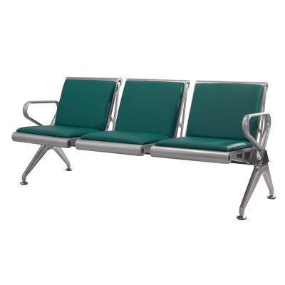 China Airport / Hospital Large Waiting Chair Factory Price Discount 3 Seater Leather Waiting Chairs for sale