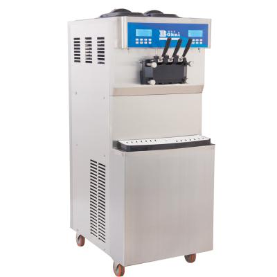 China Snack Factory Automatic Soft Serve Ice Cream Cone Making Machine Three Flavors Ice Cream Maker Frozen Yogurt Machine for sale