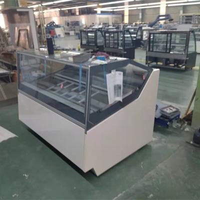 China Single-temperature Commercial Display Cake Refrigerator Showcase Ice Cream Showcase Freezer for sale