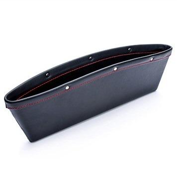 China 2021 Car Interior Accessories High Capacity PU Seat Receiver Isofrequency Repeater Car Organizer Side Seat Storage Premium Leather Box for sale